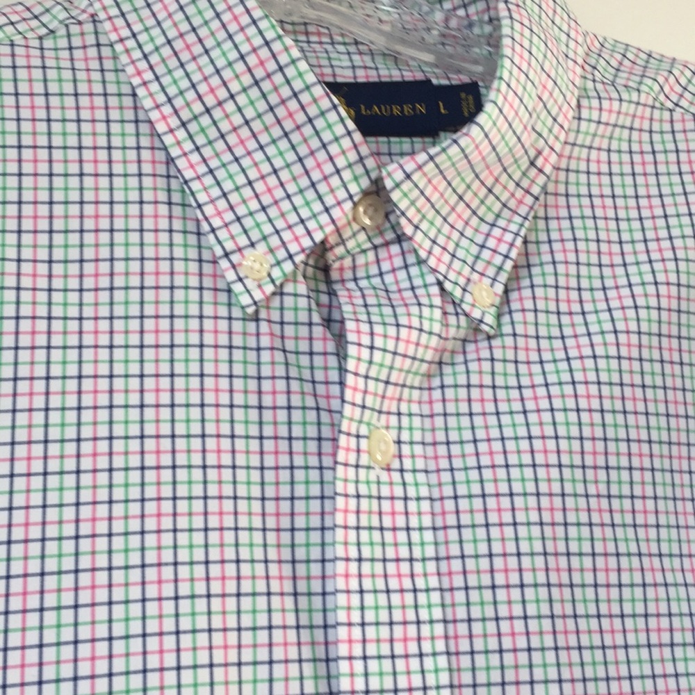 Ralph Lauren grid check shirt, men’s Large